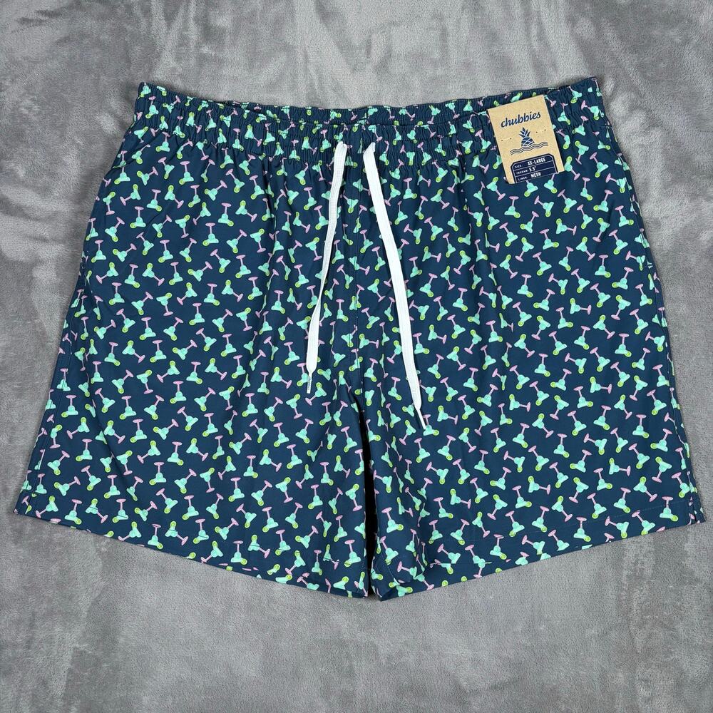 Chubbies The Margarita Mondays 5.5” Swim Trunks XXL NWT